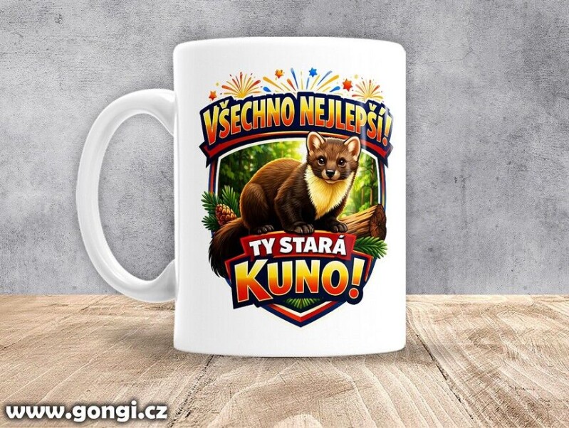 Hrnek - 0351 - Všechno nejlepší ty stará kuno